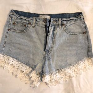 Free People high rise shorts